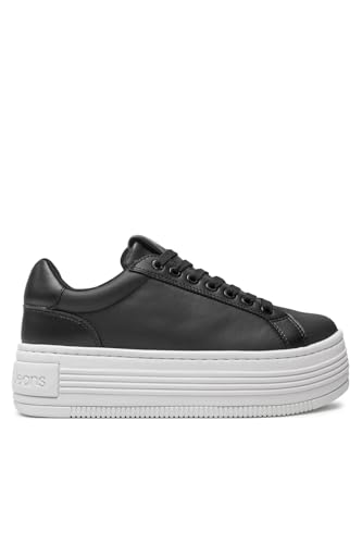 Calvin Klein Women's Platform Sneaker Bold made of leather, black (Black/Bright White), 40 on sale